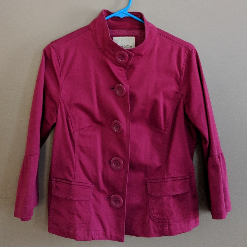 Peplum - Bell Sleeve Blazer - Jacket